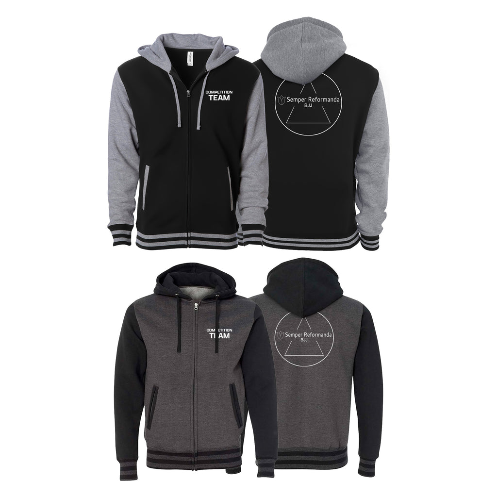Illinois Brazilian Jiu Jitsu Varsity Zip-Up Hoodies #8208 Y