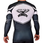 Flood City Jiu-Jitsu Academy Rash Guards Black/White #8210 A