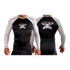 Flood City Jiu-Jitsu All Black Ranked Long Sleeve Rash Guards #8210 A