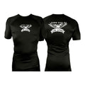 Flood City Jiu-Jitsu All Black Rash Guards Short Sleeves #8210 A