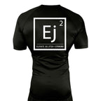 Elevate All Black Rash Guards Short Sleeves #8211 A (Main Logo)