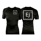 Elevate All Black Rash Guards Short Sleeves #8211 A (Main Logo)