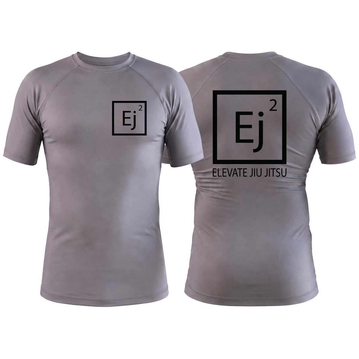 Elevate Gray Custom Rash Guards Short Sleeve #8211 A