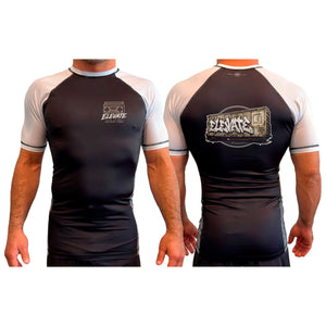Elevate All Black Ranked Short Sleeve Rash Guards #8211 K