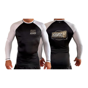 Elevate All Black Ranked Long Sleeve Rash Guards #8211 K