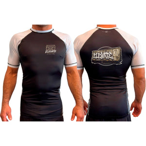 Elevate All Black Ranked Short Sleeve Rash Guards #8211 K