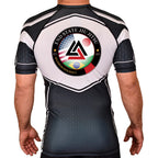 End State Academy Rash Guards Black/White #8212 A