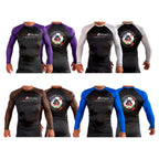 End State All Black Ranked Long Sleeve Rash Guards #8212 A