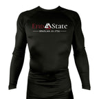 End State All Black Rash Guards Long Sleeves #8212 A