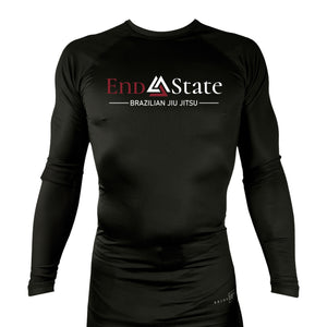 End State All Black Rash Guards Long Sleeves #8212 A