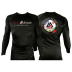 End State All Black Rash Guards Long Sleeves #8212 A