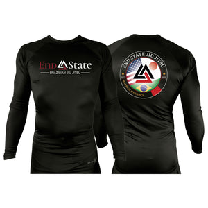 End State All Black Rash Guards Long Sleeves #8212 A