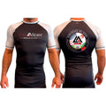 End State All Black Ranked Short Sleeve Rash Guards #8212 A