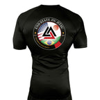 End State All Black Rash Guards Short Sleeves #8212 A