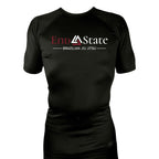End State All Black Rash Guards Short Sleeves #8212 A