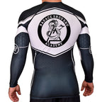 Badace Academy Rash Guards Black/White #8213 A