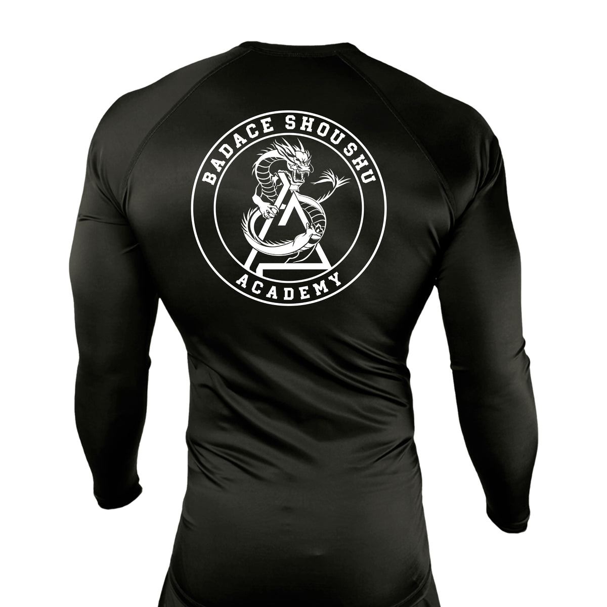 Badace All Black Rash Guards Long Sleeves #8213 A