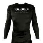 Badace All Black Rash Guards Long Sleeves #8213 A
