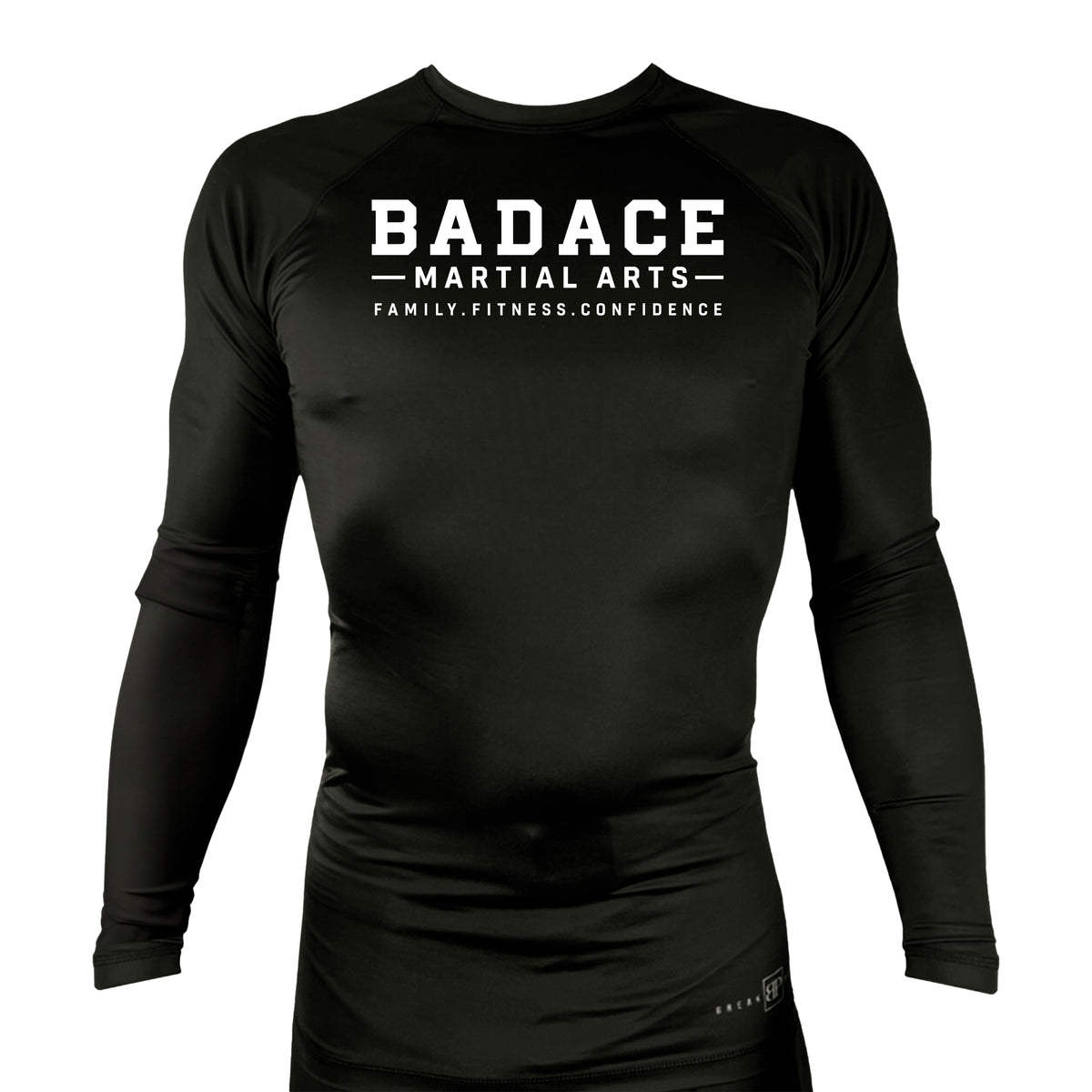 Badace All Black Rash Guards Long Sleeves #8213 A