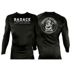 Badace All Black Rash Guards Long Sleeves #8213 A