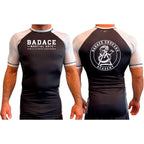 Badace All Black Ranked Short Sleeve Rash Guards #8213 A