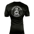 Badace All Black Rash Guards Short Sleeves #8213 A