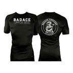 Badace All Black Rash Guards Short Sleeves #8213 A