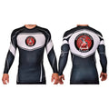 Badace Academy Rash Guards Black/White #8213 B