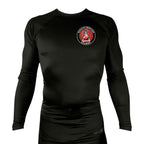 Badace All Black Rash Guards Long Sleeves #8213 B