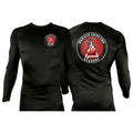 Badace All Black Rash Guards Long Sleeves #8213 B