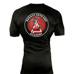 Badace All Black Rash Guards Short Sleeves #8213 B