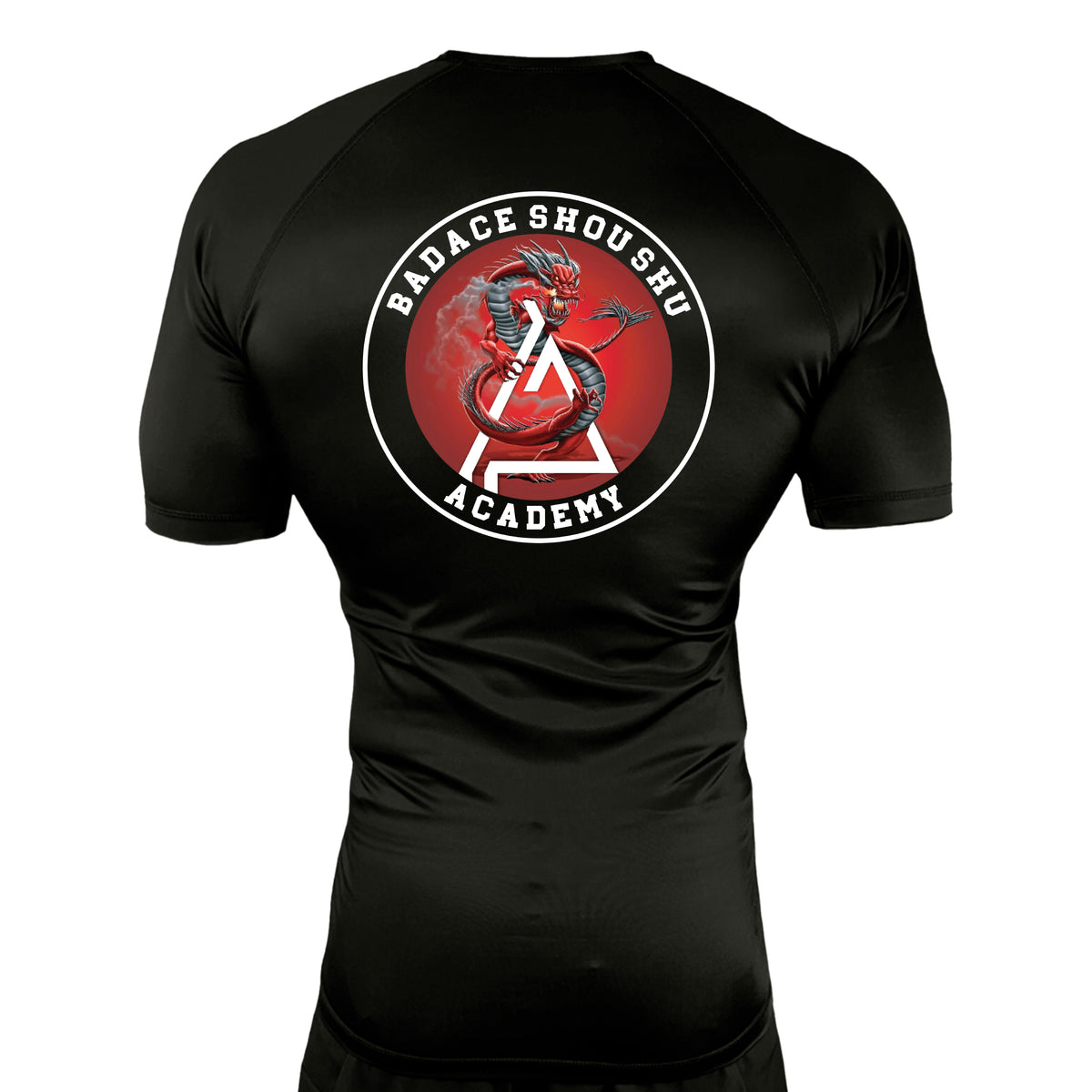 Badace All Black Rash Guards Short Sleeves #8213 B