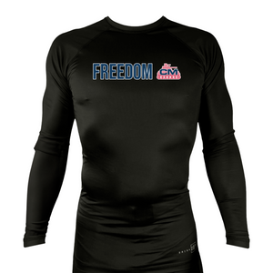 Combat Ministries All Black Rash Guards Long Sleeves #8215 A