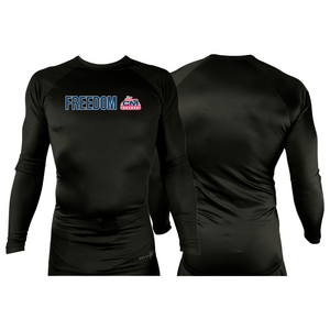 Combat Ministries All Black Rash Guards Long Sleeves #8215 A