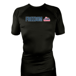 Combat Ministries All Black Rash Guards Short Sleeves #8215 A