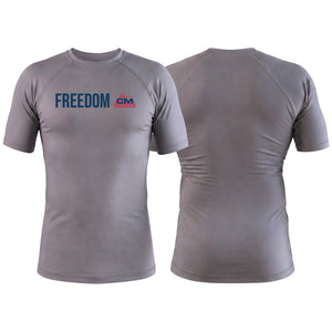 Combat Ministries Gray Rash Guards Short Sleeve #8215 A