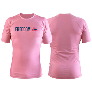 Combat Ministries Pink Rash Guards Short Sleeve #8215 A