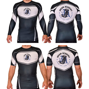 JREAM Academy Rash Guards Black/White #8216 A