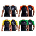 JREAM Academy All Black Ranked Short Sleeve Rash Guards #8216 A