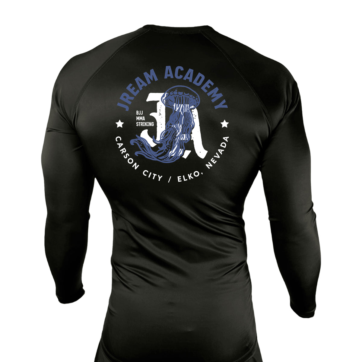 JREAM Academy All Black Rash Guards Long Sleeves #8216 A