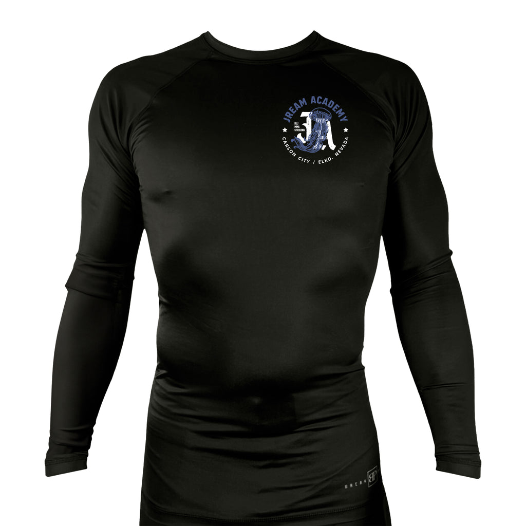 JREAM Academy All Black Rash Guards Long Sleeves #8216 A