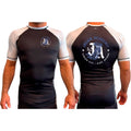 JREAM Academy All Black Ranked Short Sleeve Rash Guards #8216 A