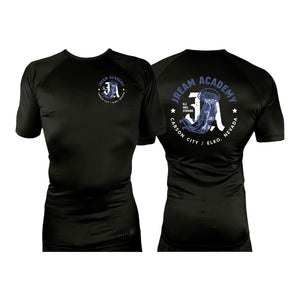 JREAM Academy All Black Rash Guards Short Sleeves #8216 A