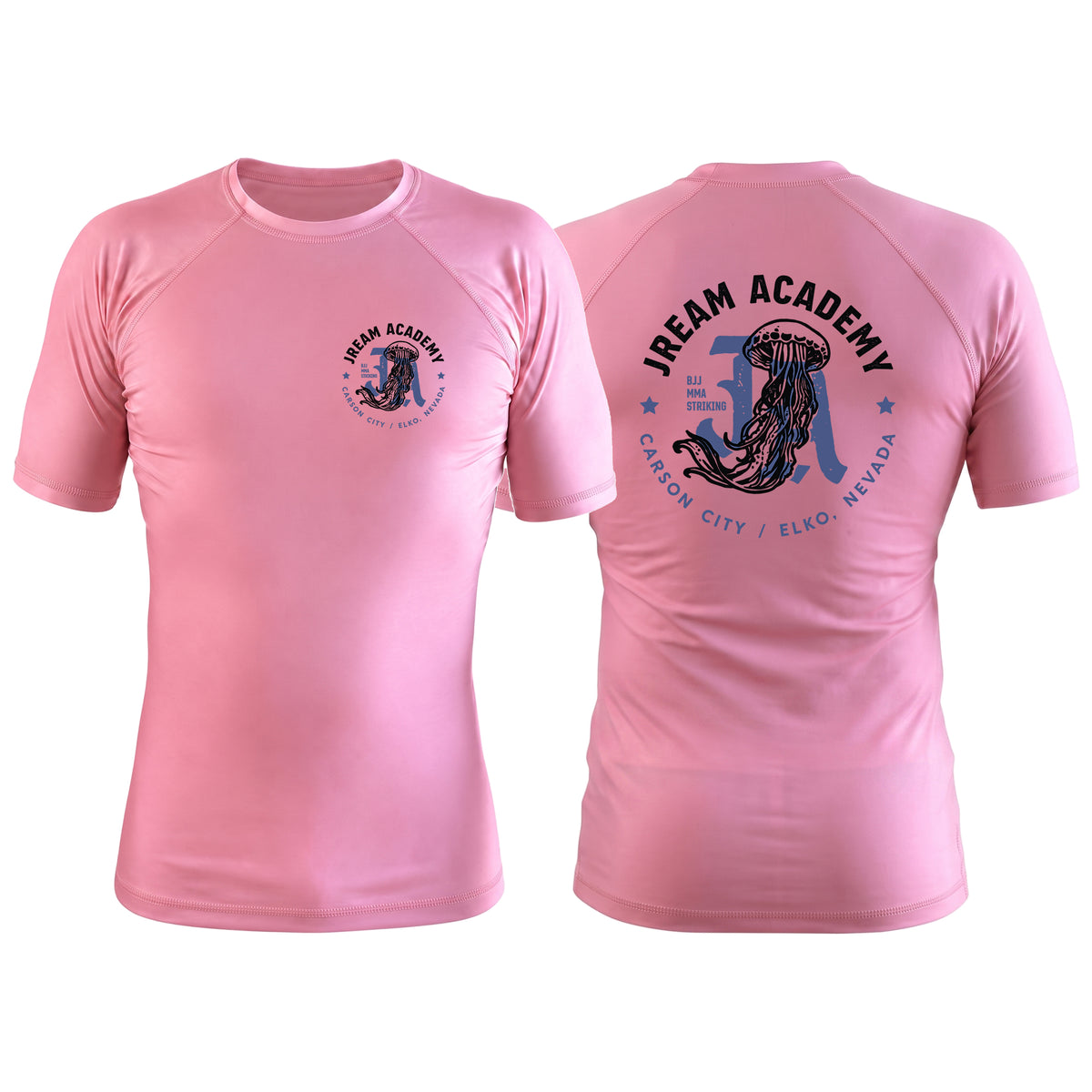 JREAM Academy Pink Rash Guards Short Sleeve #8216 A