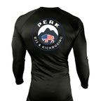 PEAK BJJ/KICKBOXING All Black Rash Guards Long Sleeves #8217 A