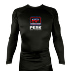 PEAK BJJ/KICKBOXING All Black Rash Guards Long Sleeves #8217 A