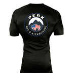PEAK BJJ/KICKBOXING All Black Rash Guards Short Sleeves #8217 A