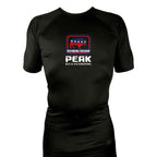 PEAK BJJ/KICKBOXING All Black Rash Guards Short Sleeves #8217 A