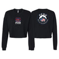 PEAK BJJ/KICKBOXING Women's Cropped Crewneck Sweatshirt #8217 A