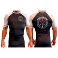 Protactx BJJ All Black Ranked Short Sleeve Rash Guards #8219 A